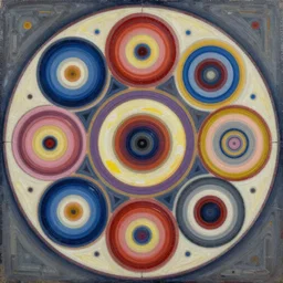 circles, intricate oil painting by jackson pollock, trending on artstation
