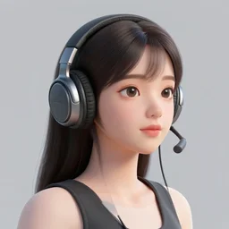 portrait of a young woman wearing headphones, octane render, vray, detailed, editorial illustration, matte print, grainy light, ( ( dither ) ), high contrast, screen print