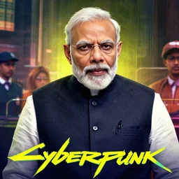 Cyberpunk Narendra Modi