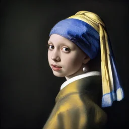 A decent young girl portrait by Johannes Vermeer.