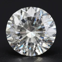a shining diamond on a black background