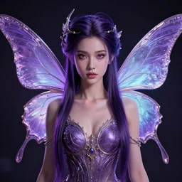 portrait of fairy, fantasy, rule of thirds, intricate, ultra violet highlights, sharp focus, octane render, detailed, beautiful, unreal engine, symmetrical!!, loreal, maybelline, sephora, loreal, artstation, art by karol bak, art by artgerm, rossdraws, cinematic, concept art, filmic, vsco