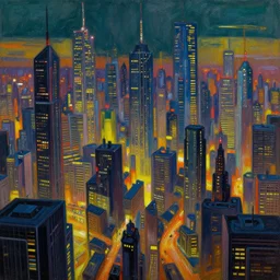 cyberpunk city, highly detailed, painting by otto dix, 8 k