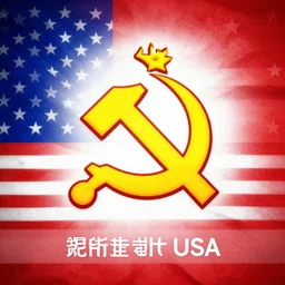 flag design of communist USA, hammer and sickle design, reddit vexillology, 8K, concept art, legacy, bright future