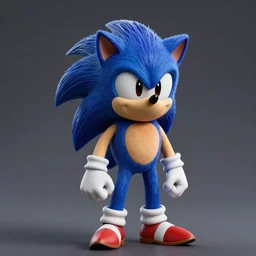 Portrait of Ryan Gosling as Sonic the Hedgehog, studio lighting, model, HDR, 24MP, trending on artstation