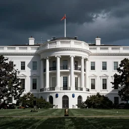 the white house, cyberpunk style