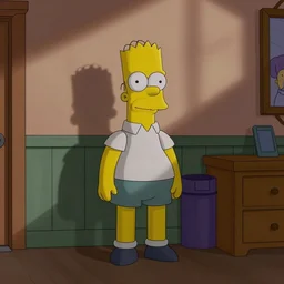 movie still of live action wes anderson the simpsons