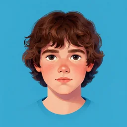centered cell shaded! head portrait of eleven from stranger things llustration, art by laurie greasley