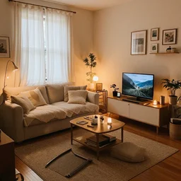 chillhop aesthetics cozy room