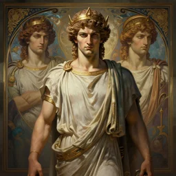 symmetry!! portrait of hades, greek mythology, ancient greece, elegant, highly detailed, cinematic lighting, digital art, digital painting, artstation, sharp focus, illustration, art by artgerm and greg rutkowski and alphonse mucha, 8 k