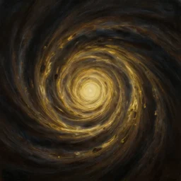 deep dark abyss, void vignette, colossal vortex, golden ratio, perfectly symmetrical, oil on canvas, cinematic volumentric lighting, hyper detailed, octane render, artstation