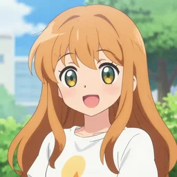 anime k pop avatar for julia in the style of bongo stray dogs. happy, cool, sunshine, smiles.