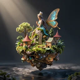the floating fairy island,art station