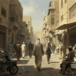 highly realistic concept art, anders zorn, craig mullins, rutkowski, dramatic light, in the streets of the bustling city of ancient cairo