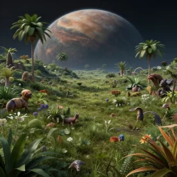 alien planet : octane render landscape : flora and fauna : mathew o : aleksandr pronin!!! | humble : 3 d render : octane render : ue 5 : 3 d graphic : android jones