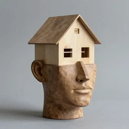 House shaped as a human head by Esao Andrews