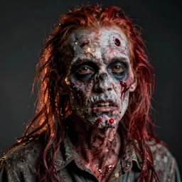 hyper realistic portrait zombie cinematic, redshift, vray, octane