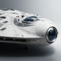 brutalist yet sleek starship exterior, stunning composition