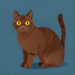 brown cat art by simon stalenhag