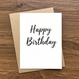 birthday card no text