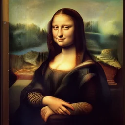 buff mona lisa by leanardo de venci, muscular