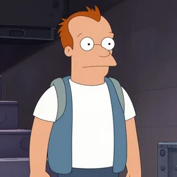 philip j. fry in a live action futurama movie, photo real, movie poster