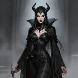 dark high priestess, highly detailed, artgerm style, artstation, soft light, sharp focus, illustration, character design, concept art
