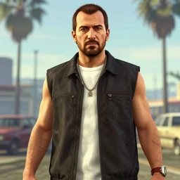 tommy viseau in gta san andreas, distance, centered, hd, hq, high resolution, high detail, 4 k, 8 k
