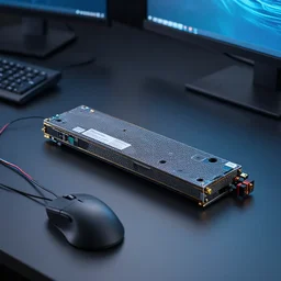 photo frozen kvm wires mouses keyboards displays, professional photo award winning 3 5 mm lens photo longshot hyperrealism