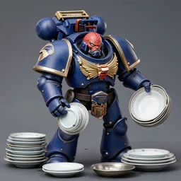 warhammer space marines struggling to get all the dishes done before ru paul's drag race starts on bbc 1 in 1 0 minutes.