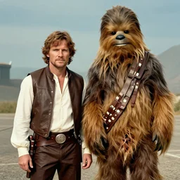a mix between han solo and Chewbacca