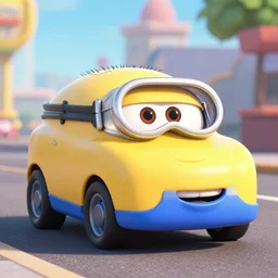 A car made by Nickelodeon,4k quality