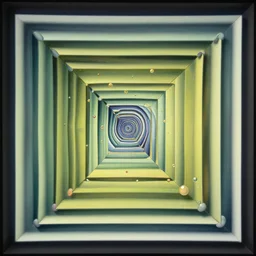 multilayer 4 k photorealistic full color gradient pattern of escher style 3 6 0 panorama with hieronymus bosch style bubbles, unfinished, very detailed
