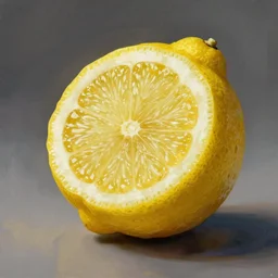lemon with a face, jeffrey bezos eyes nose and mouth on the side of a lemon, abstract photo