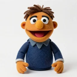 paul phoenix as a muppet. highly detailed felt. hyper real photo. 4 k.