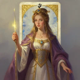 portrait of empress from major arcana, concept art, digital painting, trending on artstation, deviantart, epic composition, extremely detailed, volumetric lighting, masterpiece, octane render