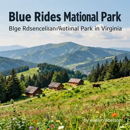 a tourism poster of blue ridge mountain national park in virginia, by evelyn abelson, featured on dribble, regionalism, digital illustration, wallpaper, poster art