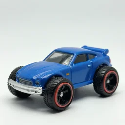 hotwheels car with mecanum wheels, macro photography, professional