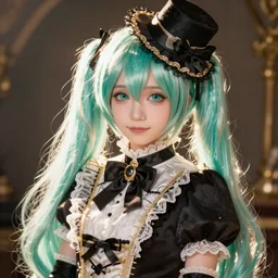 victorian Hatsune Miku portrait