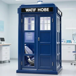 a dentist office inside the tardis