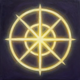 painting of a glowing curse sigil