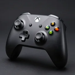 a DeWalt brand xbox controller, high detail, realistic, photograph, photorealism, studio lighting, reflections, gloss, macro shot, depth of field, 8k