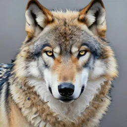 close - up portrait of a handsome wolf man by irakli nadar with intricate detailed color smashing fluid oil paint and acrylic, headdress made out of bones, melting wax, mycelia, abstract impressionism, ruan jia, fantasy, hyper detailed, concept art, by peter mohrbacher and gustav klimt,