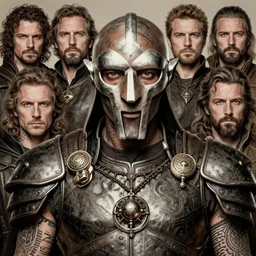 mf doom, legendary warrior, fighter, lord of the rings, tattoos, decorative ornaments, battle armor, omar ortiz, carl spitzweg, ismail inceoglu, vdragan bibin, hans thoma, greg rutkowski, alexandros pyromallis, perfect face, sharply detailed, centered, rule of thirds, realistic shading, photorealism