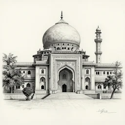 bits pilani, pen sketch, high detailed