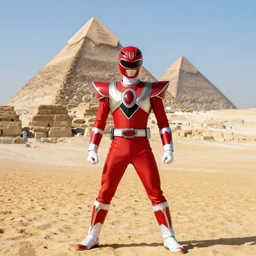 power rangers on vacation in egypt