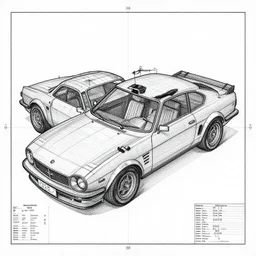 detailed electronic plan 1 9 7 0 s blueprint by moebius