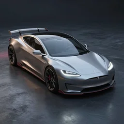 3000-style tuned tesla cars, unreal engine, cinema4D, Greg rutkowski, artstation