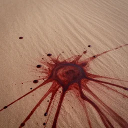 beneath the blood stained sand!