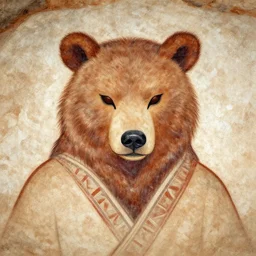 shaman in a bear mask, chauvet cave art